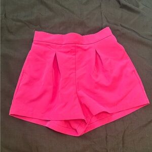 Sincerely Jules Hot Pink High Waist Shorts